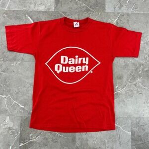 80s Vintage  Dairy Queen Graphic Tee Mens Medium Ice Cream Short Sleeve Shirt